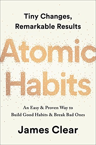 Cover of Atomic Habits, by James Clear.
